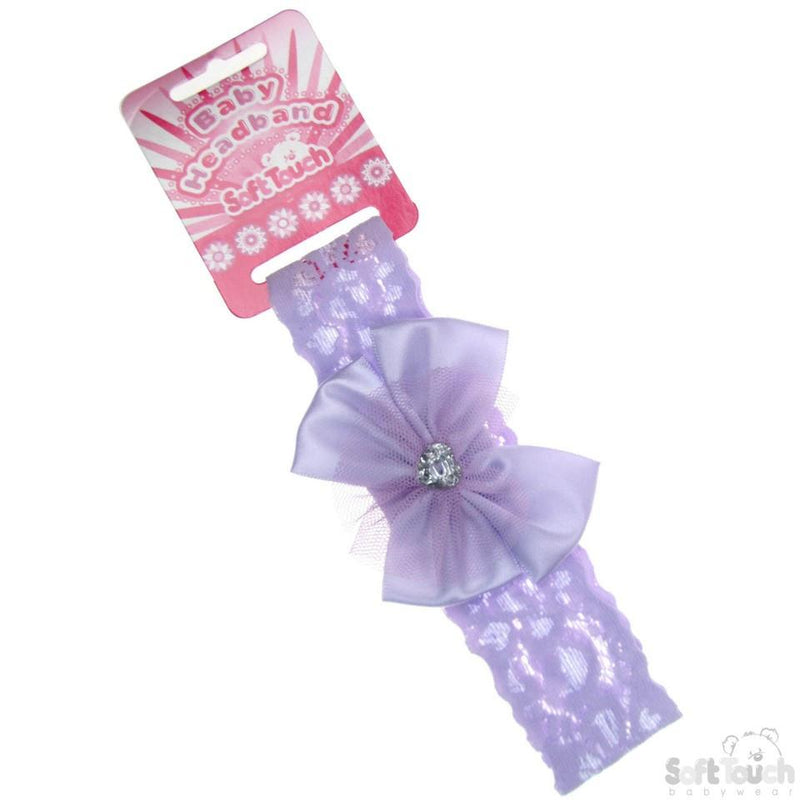 GIRLS LACE HEADBAND: HB60-L - Kidswholesale.co.uk