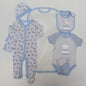 Boys 7Pc Mesh Bag Gift Set-"Little Prince Has Arrived" (0-6 Months) 45JTC8892