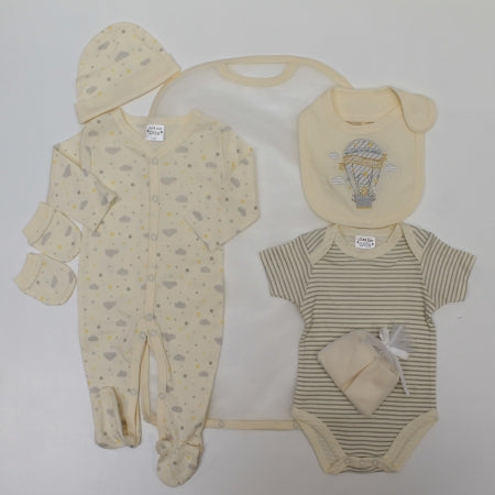 Unisex 7Pc Mesh Bag Gift Set-"Welcome To The World Little One" (0-3 Months) 45JTC8899