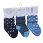 Triple Pack Boys Cotton Rich Socks - Sripes/Stars(0-12m) 24JTC8953