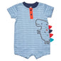 Boys Stripped Dinosaur Romper (0-9 Months)-50JTC8921
