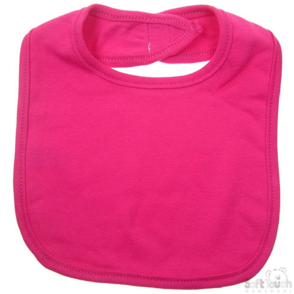 PLAIN VELCRO BIB: P4624-F - Kidswholesale.co.uk