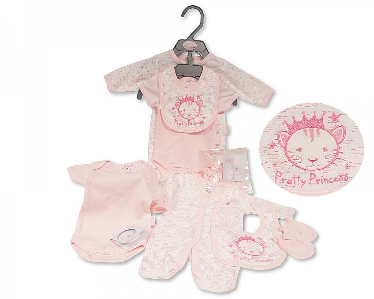 Premature Baby Girls 4 pcs Set - Pretty Princess (3-5 to 5-8Lbs) (PK6) Pb-20-581