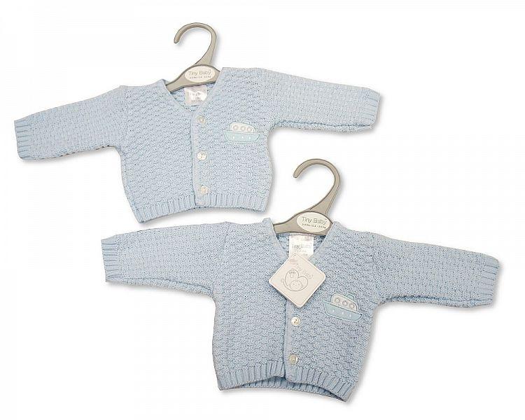 Baby Boys Premature Knitted Cardigan - Boat - Pb-20-907 - Kidswholesale.co.uk