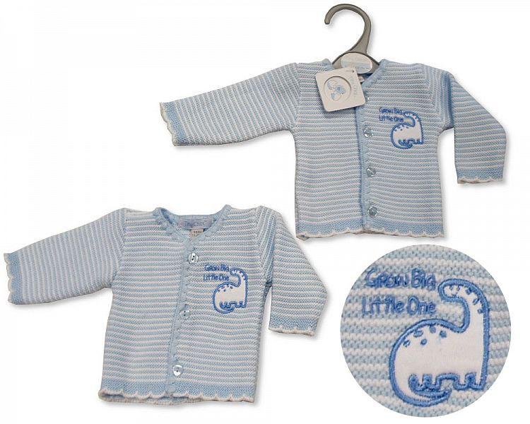 Premature Baby Boys Knitted Cardigan - Dino-924