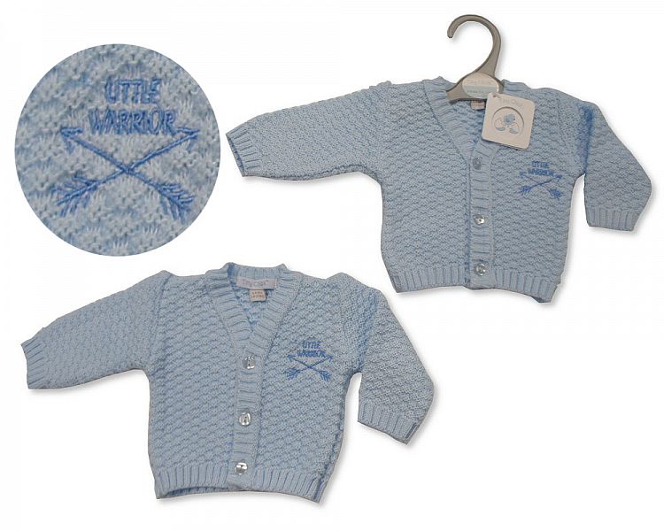Premature Baby Boys Knitted Cardigan - Little Warrior-927