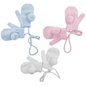BABY CONNECTED MITTENS WITH POMS (13 CM) KIDS/6145-13 - Kidswholesale.co.uk