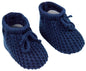 Navy Acrylic Baby Bootees S401-N - Kidswholesale.co.uk