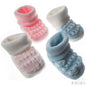 ACRYLIC TURNOVER BABY BOOTEES: S402 - Kidswholesale.co.uk