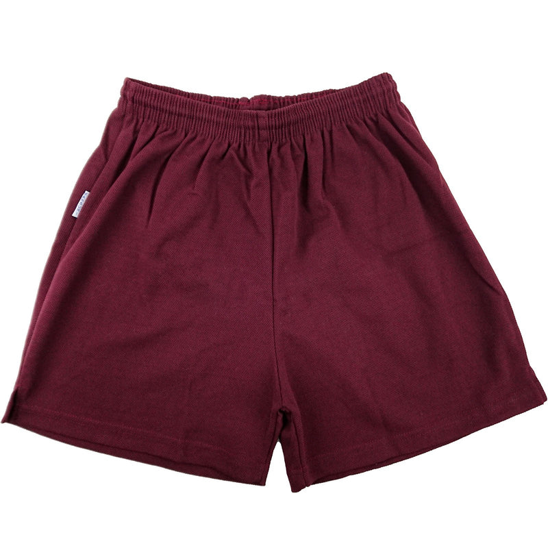 Maroon - Clearance School Mesh Shorts - P.E/Sports - 5-XL - Kidswholesale.co.uk