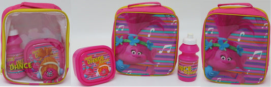 Girls Pink Lunch 3pc Set Trolls (4105v-6574) - Kidswholesale.co.uk