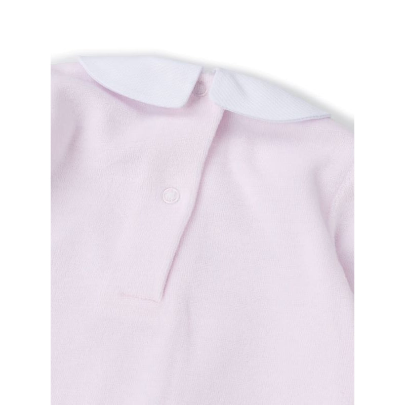 Velour Pink Smock Rose Sleepsuit (Pack of 6) ( 6-9Months) V21637